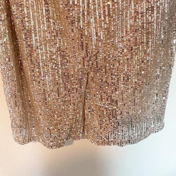 Lulu's Perfect Kiss Sequin Strapless Midi Dress Party Holiday Silver Small NWT - Picture 9 of 10